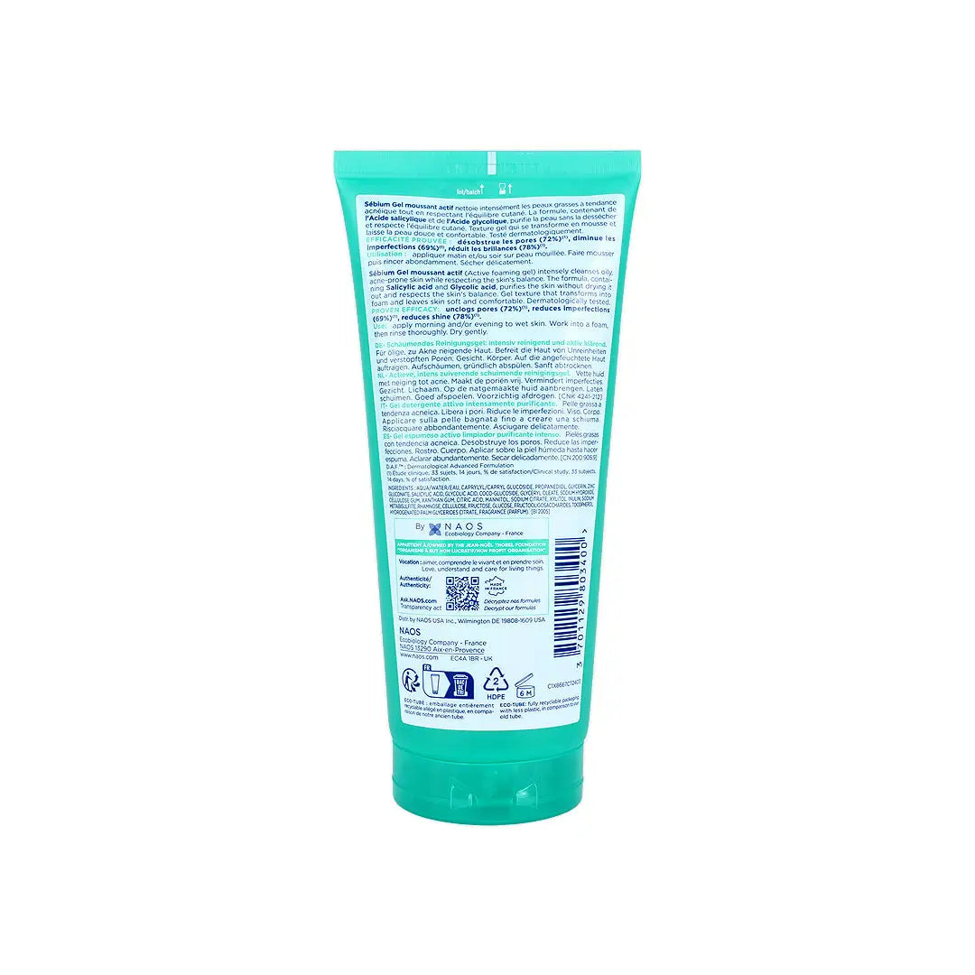48118-Bioderma Sebium Gel Moussant Actif 200Ml +3