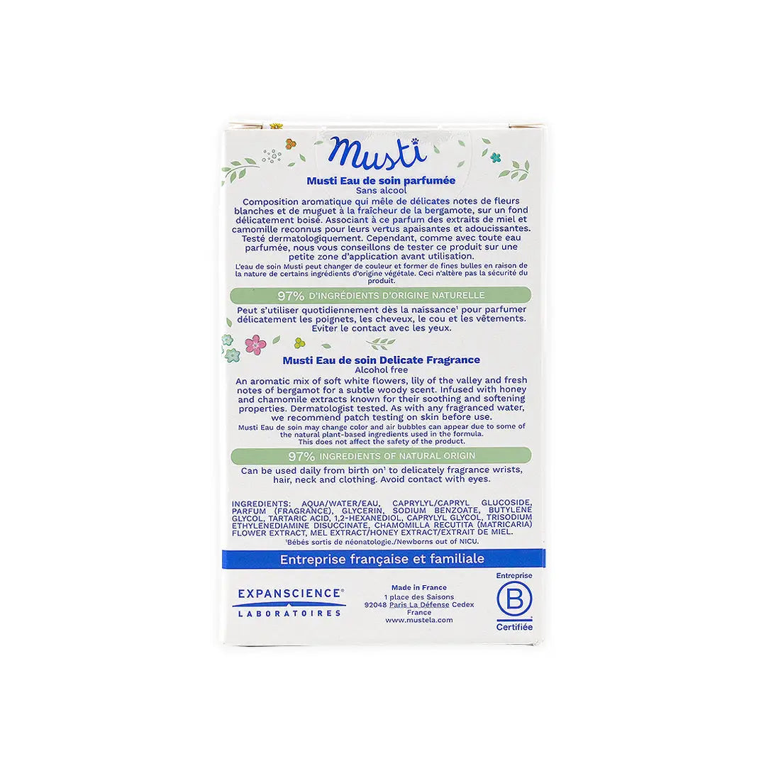 Mustela Musti Eau De Sion Delicate Fragrance 50Ml