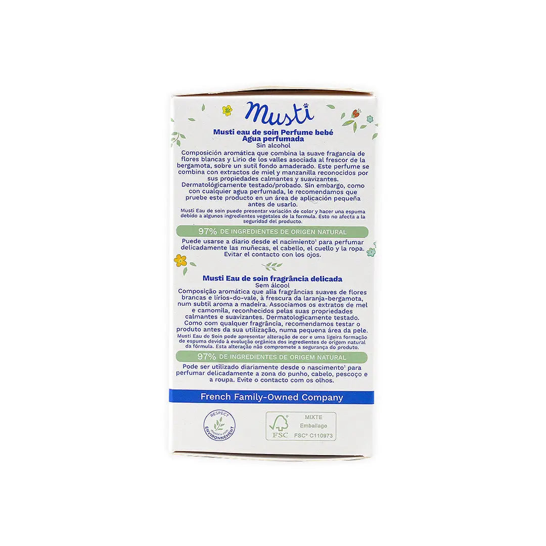 Mustela Musti Eau De Sion Delicate Fragrance 50Ml