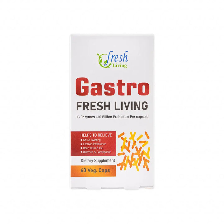 48121-Fresh Living Gastro 60 Veg.Cap +7