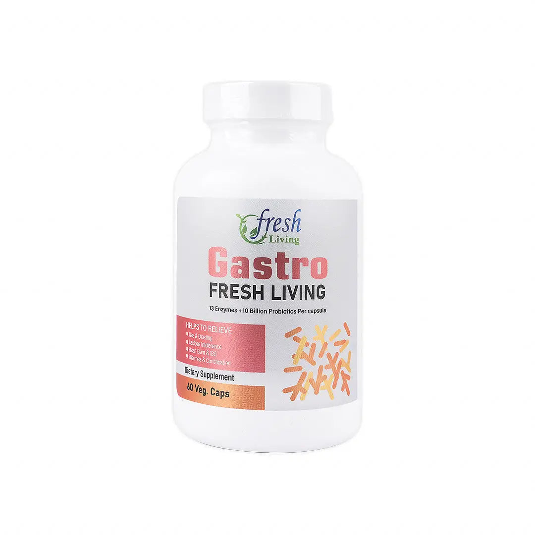 48121-Fresh Living Gastro 60 Veg.Cap +2