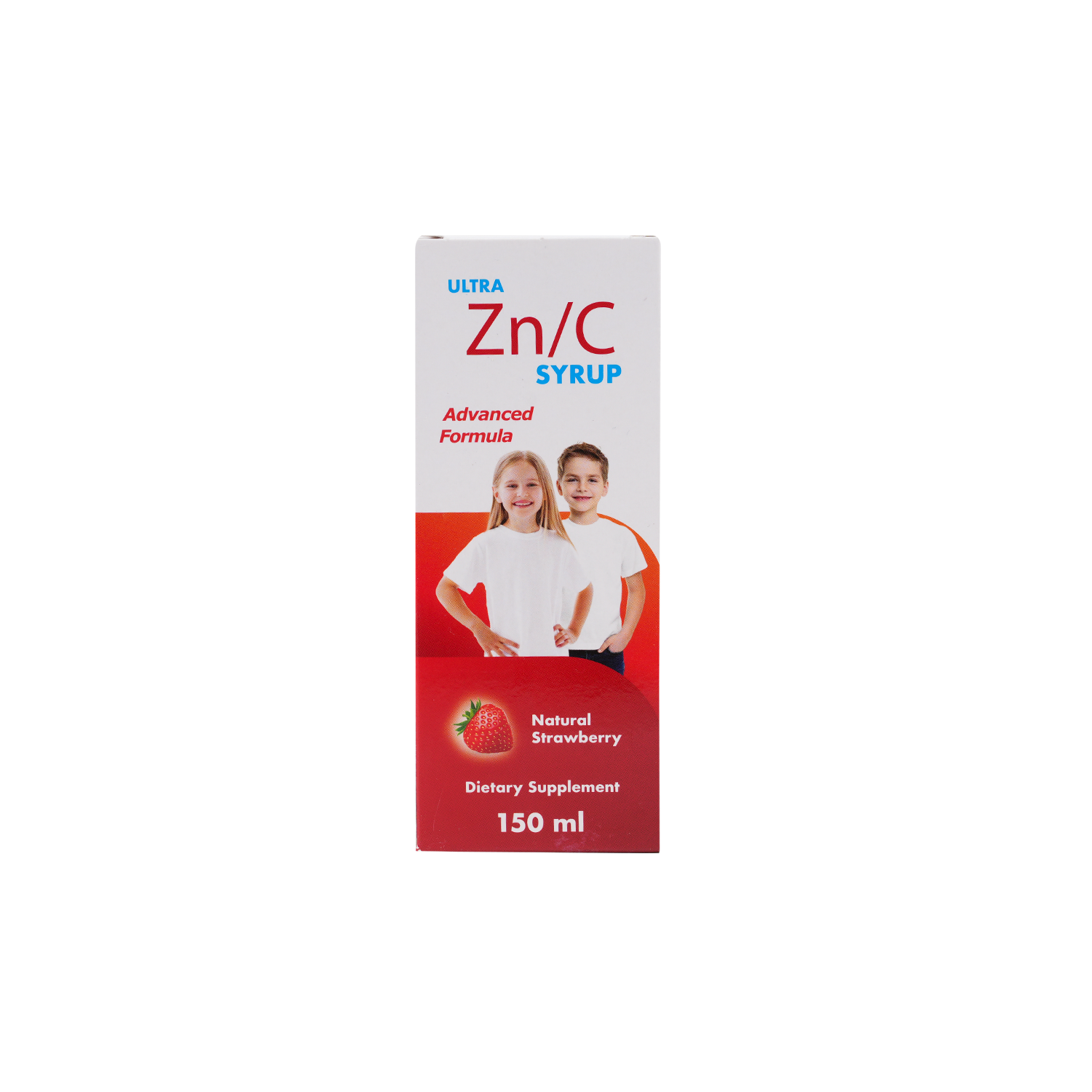 ULTRA ZN/C SYRUP 150ML-NATURAL STRAWBERRY