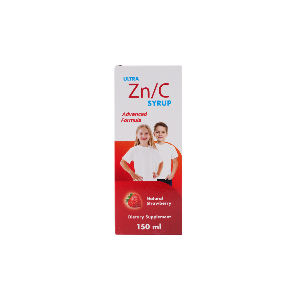 ULTRA ZN/C SYRUP 150ML-NATURAL STRAWBERRY