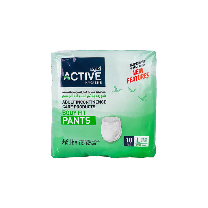 48162-Active Hygiene Shorts 112-147cm 10Pcs-L +1