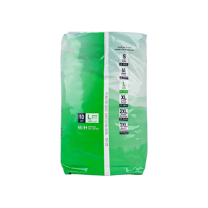 48162-Active Hygiene Shorts 112-147cm 10Pcs-L +2