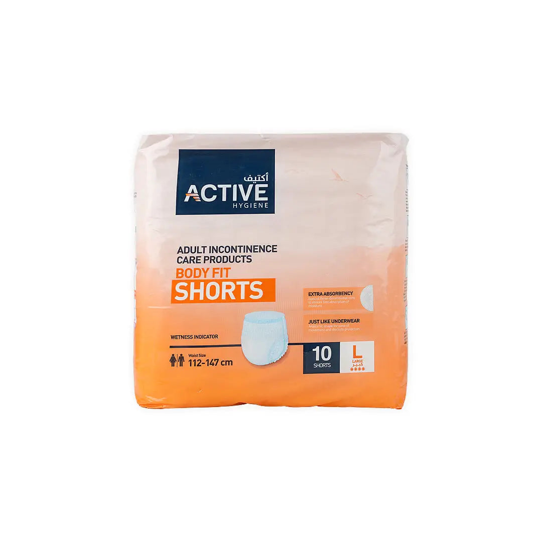 Active Hygiene Shorts 10Pcs-Large (112-147Cm)