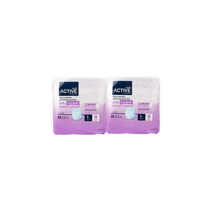 48171-Active Hygiene Shorts Offer 2X10Pcs-M