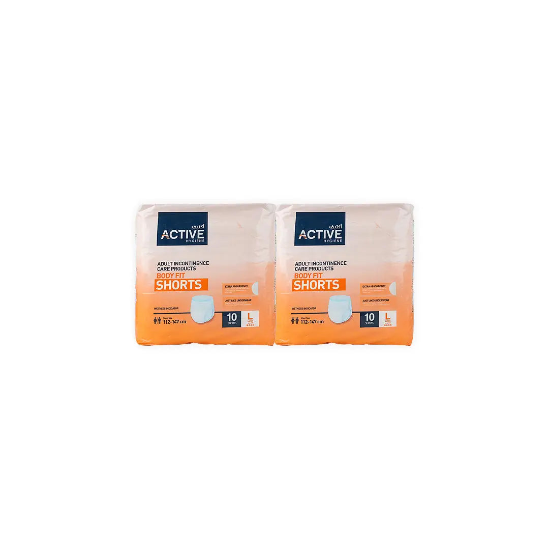 Active Hygiene Shorts Offer 2X10Pcs-L