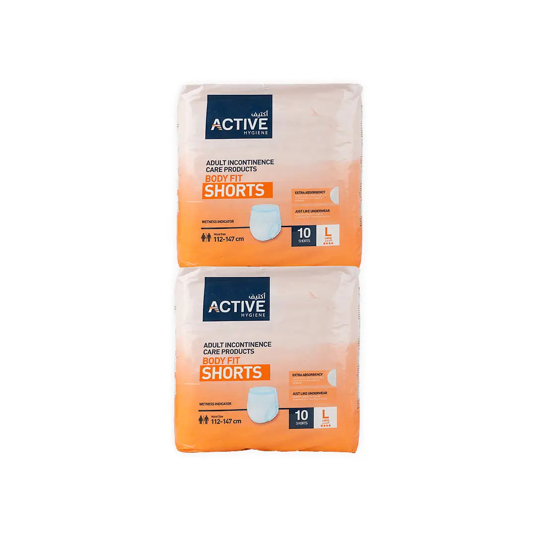 Active Hygiene Shorts Offer 2X10Pcs-L