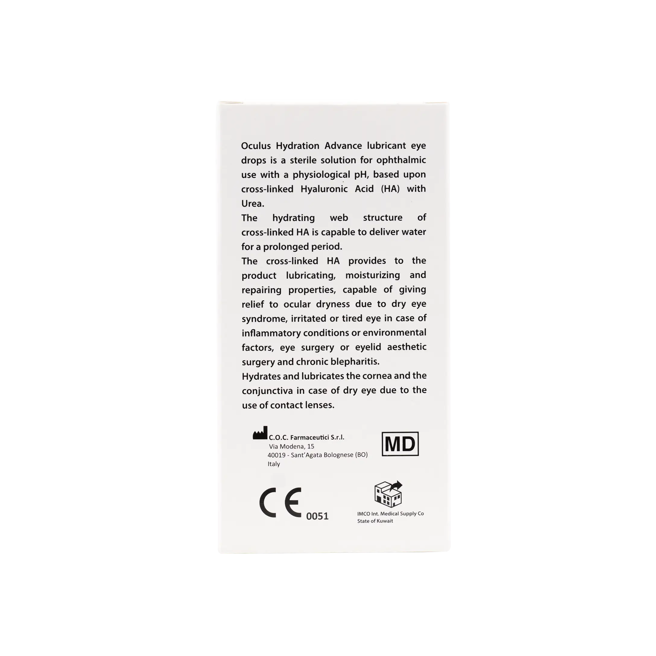 OCULUS HYDRATION 0.4% LUBRICANT EYE DROPS 30PCS