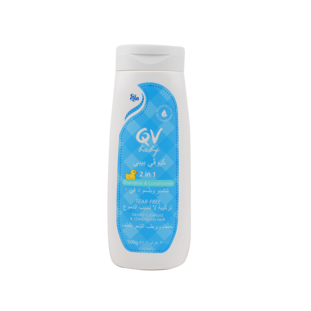 QV BABY 2 IN 1 SHAMPOO & CONDITIONER 500GM