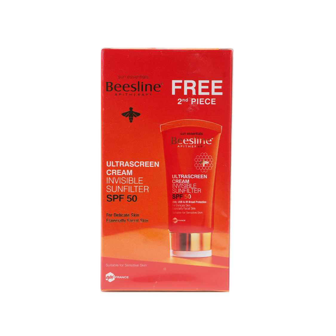 BEESLINE OFFER ULTRASCREEN INVISIBLE SPF50 CREAM 60ML (1+1)