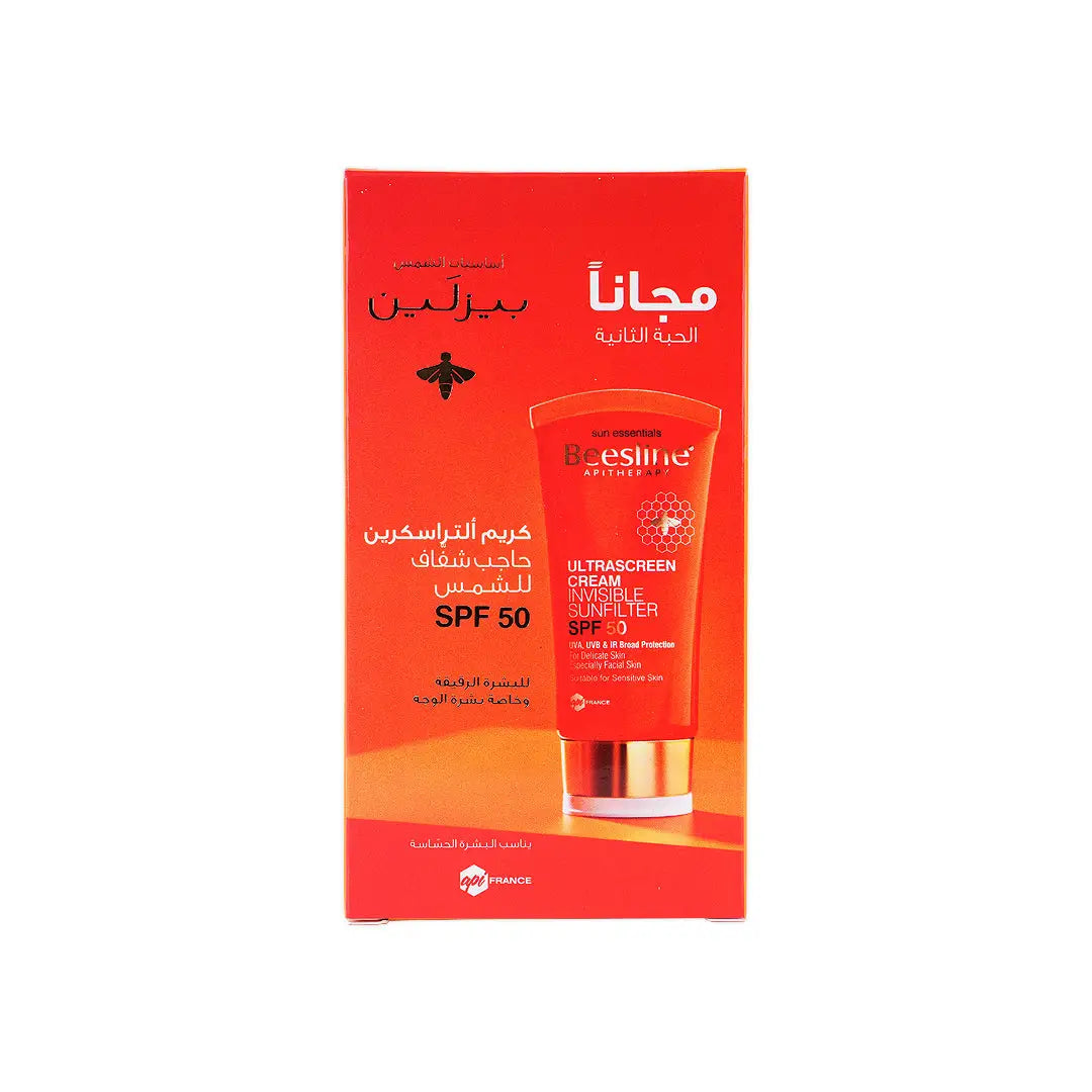 BEESLINE OFFER ULTRASCREEN INVISIBLE SPF50 CREAM 60ML (1+1)