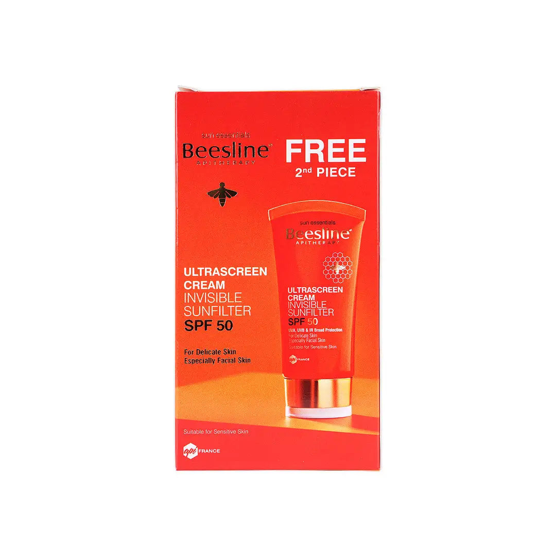 BEESLINE OFFER ULTRASCREEN INVISIBLE SPF50 CREAM 60ML (1+1)
