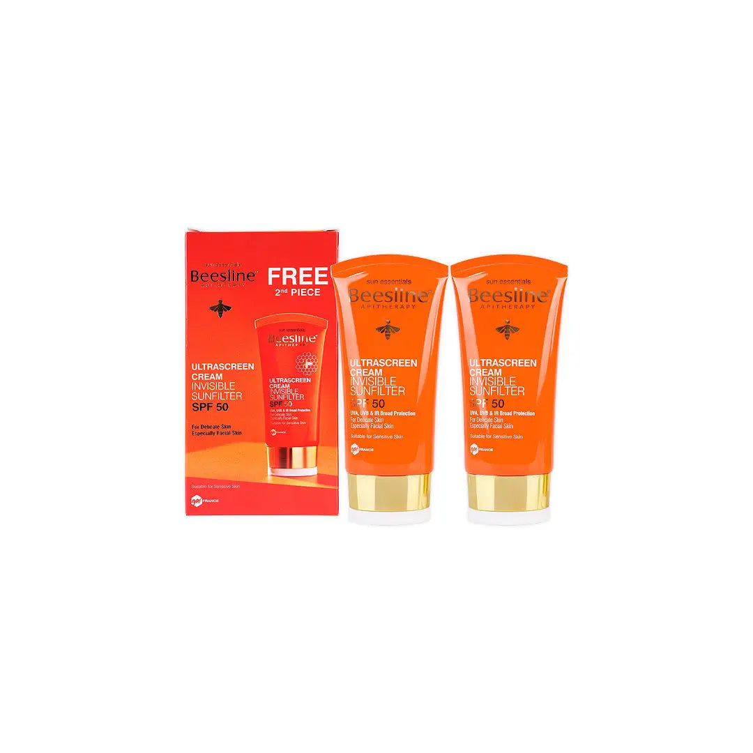BEESLINE OFFER ULTRASCREEN INVISIBLE SPF50 CREAM 60ML (1+1)