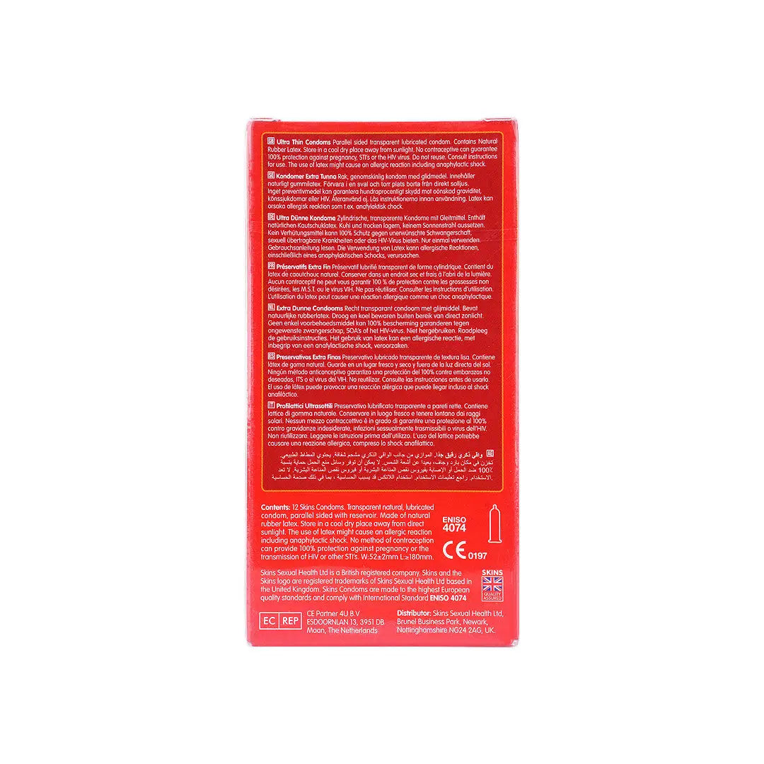 Skins Condom Ultra Thin 12pcs +3