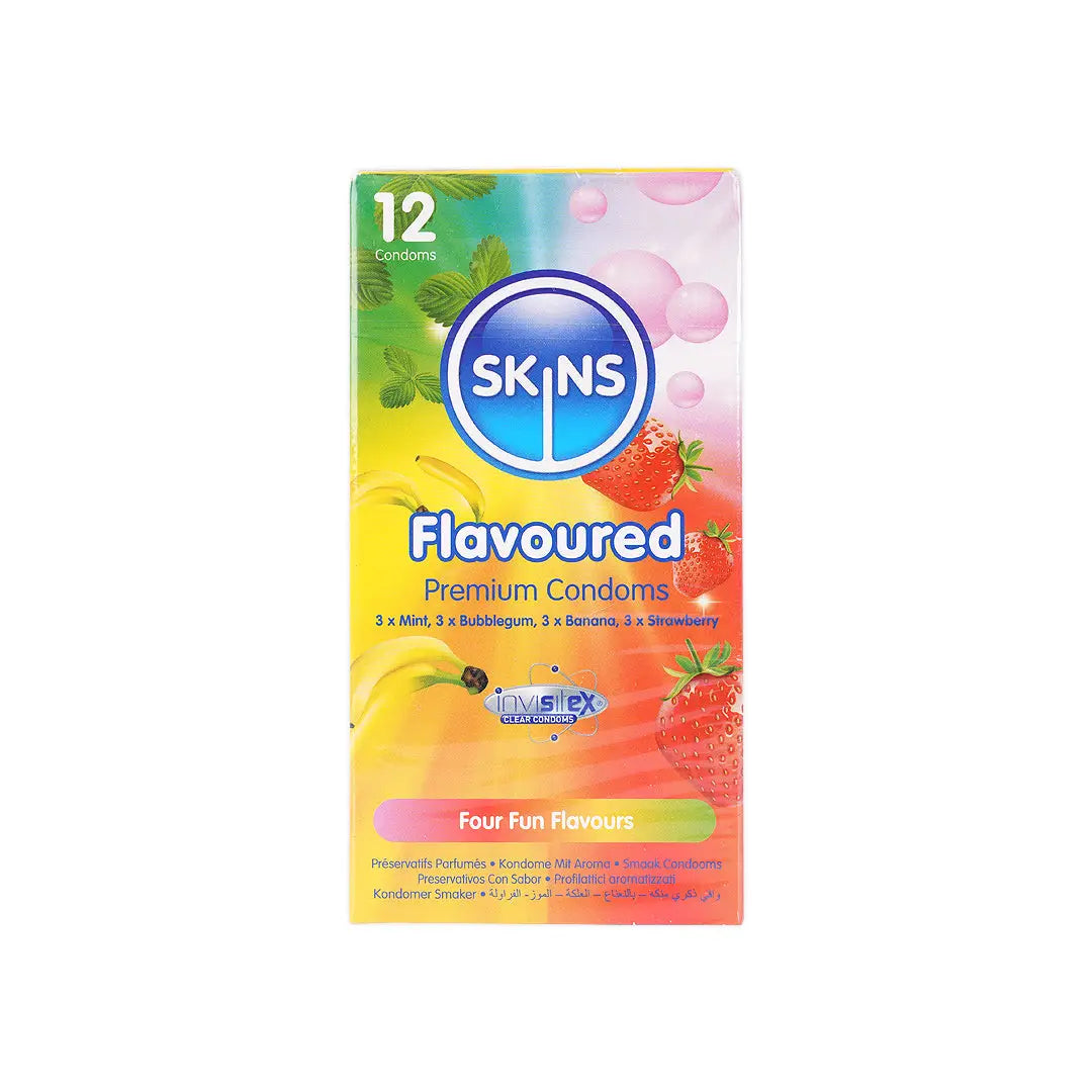 48190-Skins Condom Flavoured 12pcs