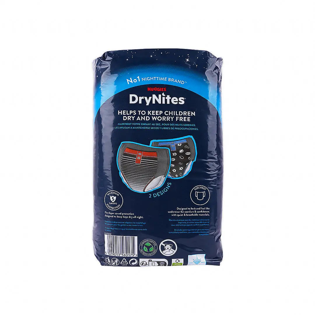 48222-Huggies Drynites Pyjama Pants Boy 8-15 Years (27-57Kg) 13Pcs +3