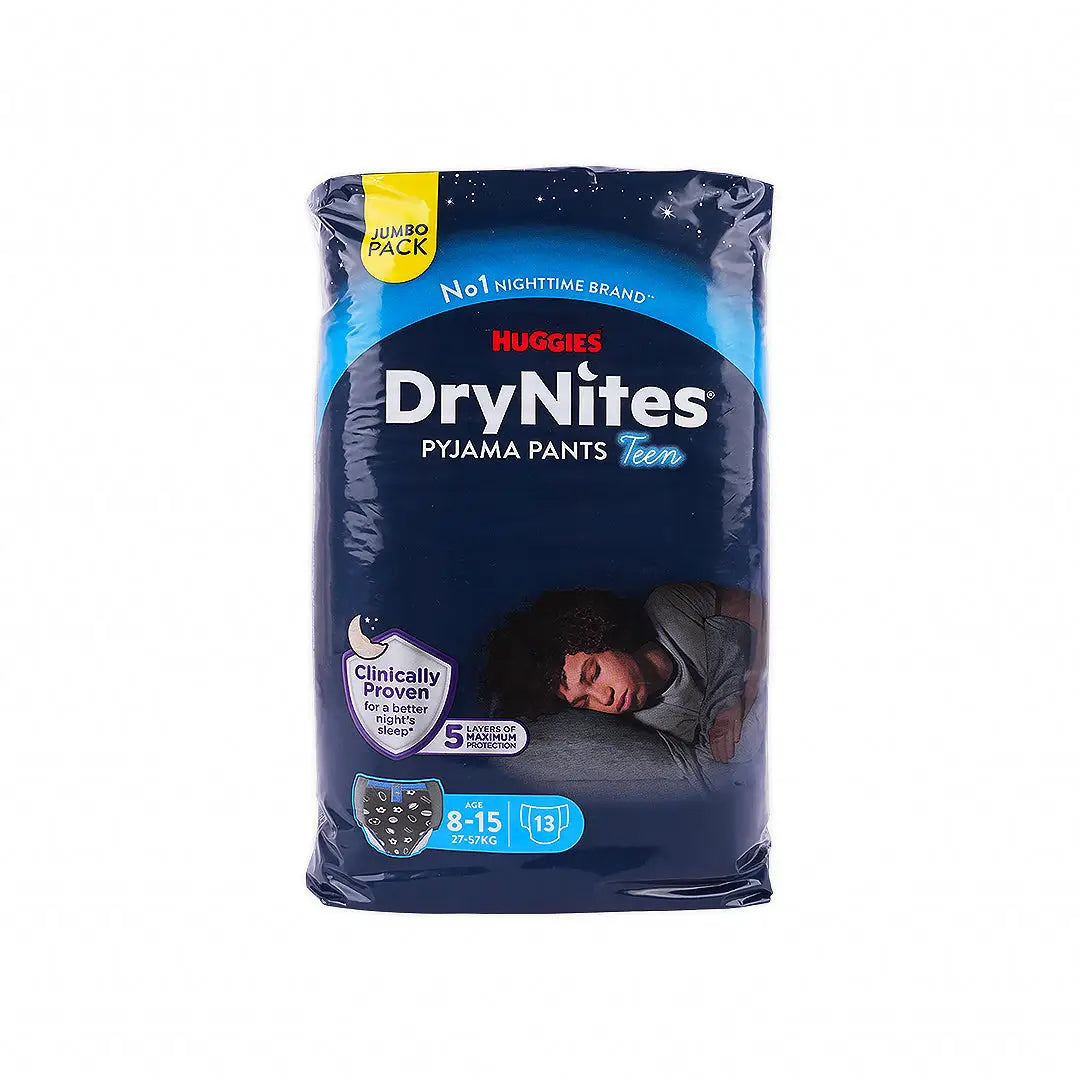 Huggies Drynites Pyjama Pants Boy 8-15 Years (27-57Kg) 13Pcs
