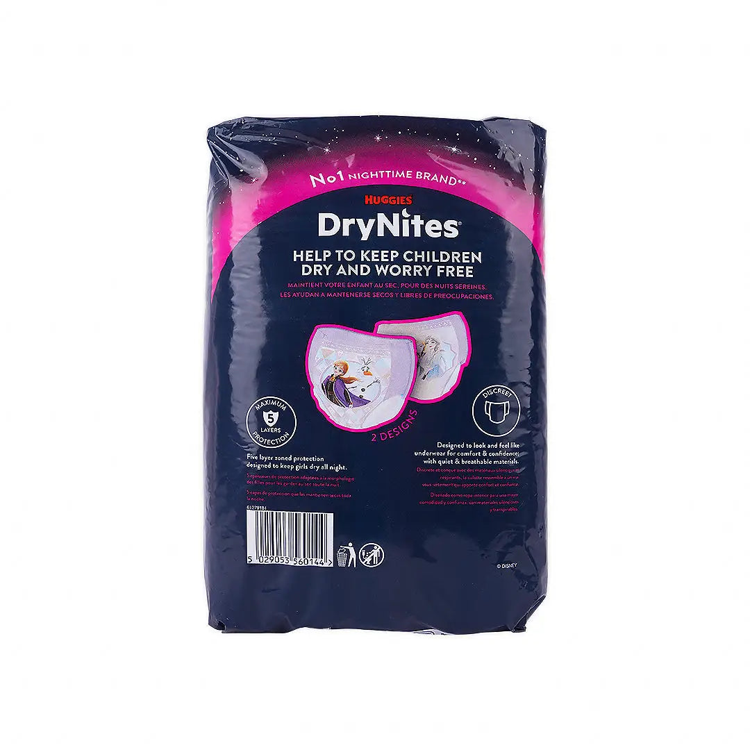 Huggies Drynites Pyjama Pants Girl 3-5 Years (16-23Kg) 16Pcs