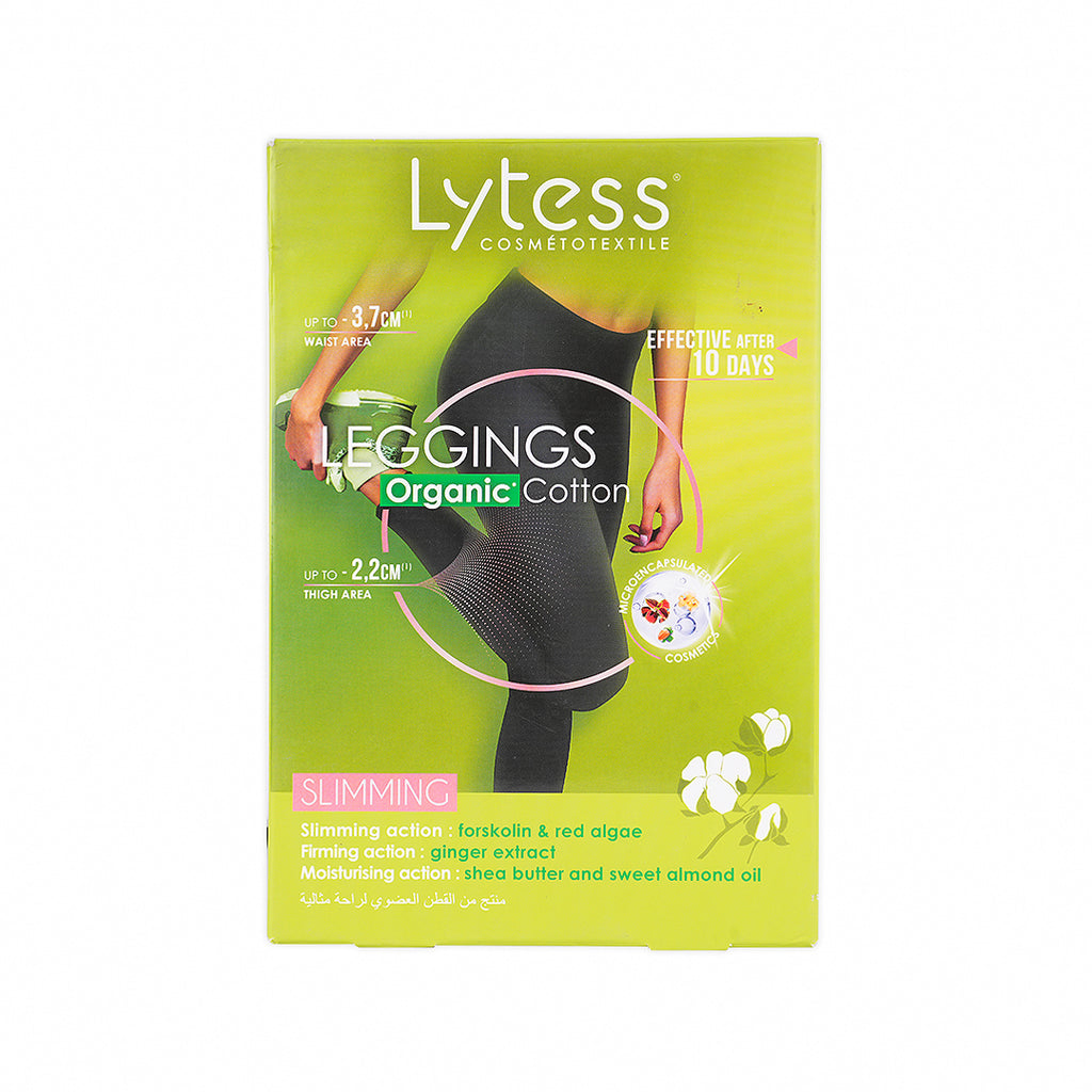 LYTESS ORGANIC COTTON LEGGINGS-BLACK S/M