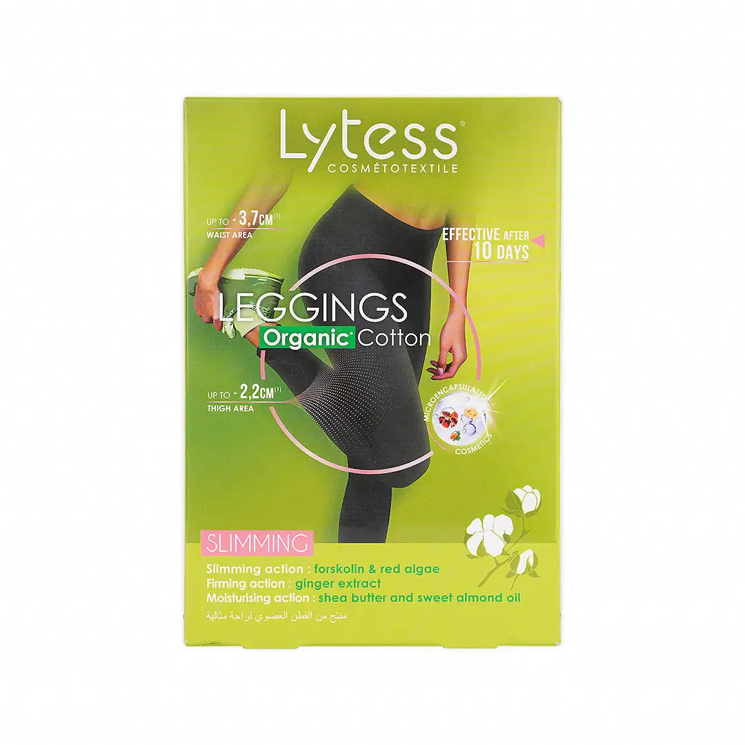 LYTESS ORGANIC COTTON LEGGINGS-BLACK L/XL