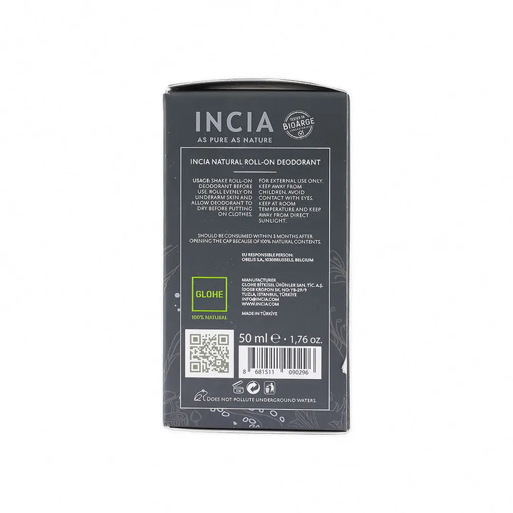 48292-INCIA Natural Roll-On Deodorant For Men 50Ml +6