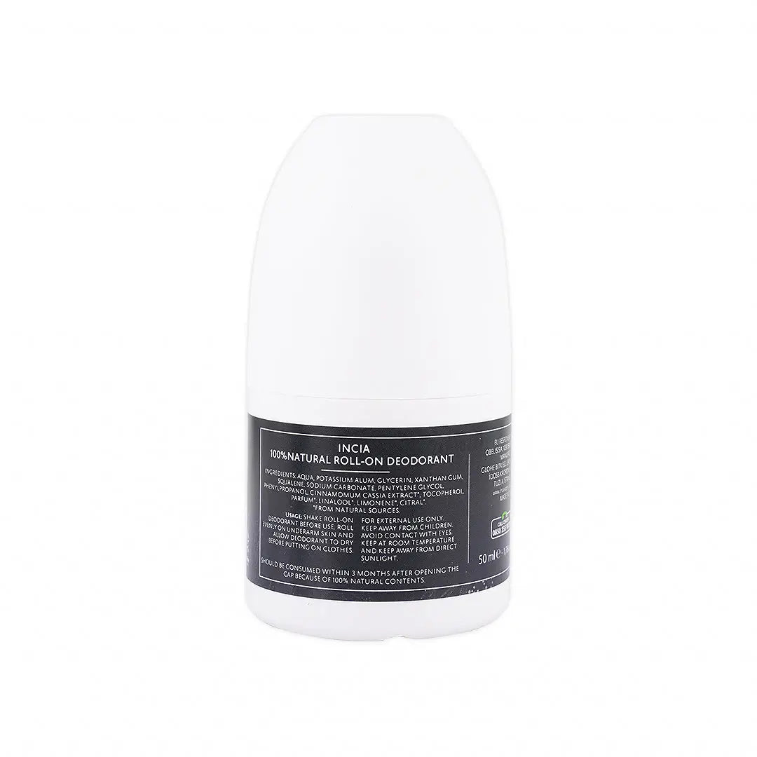 INCIA NATURAL ROLL-ON DEODORANT FOR MEN 50ML