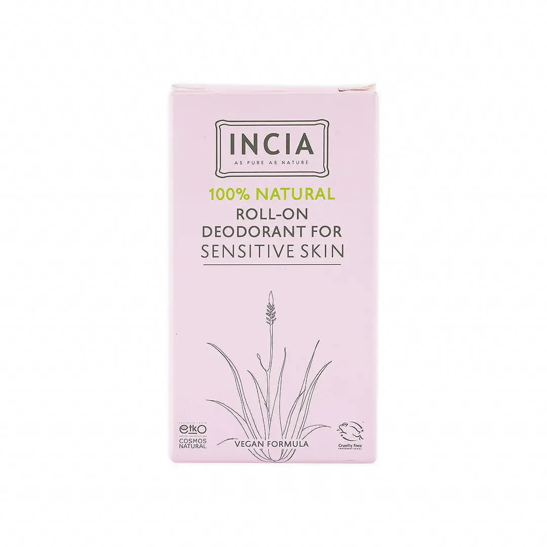 INCIA NATURAL ROLL-ON DEODORANT FOR SENSITIVE SKIN 50ML
