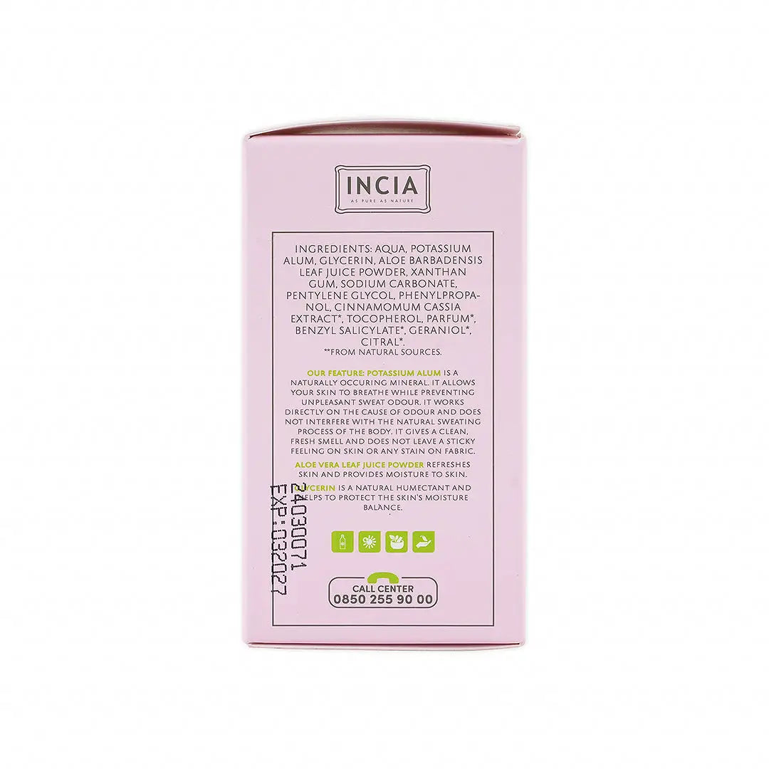 INCIA NATURAL ROLL-ON DEODORANT FOR SENSITIVE SKIN 50ML
