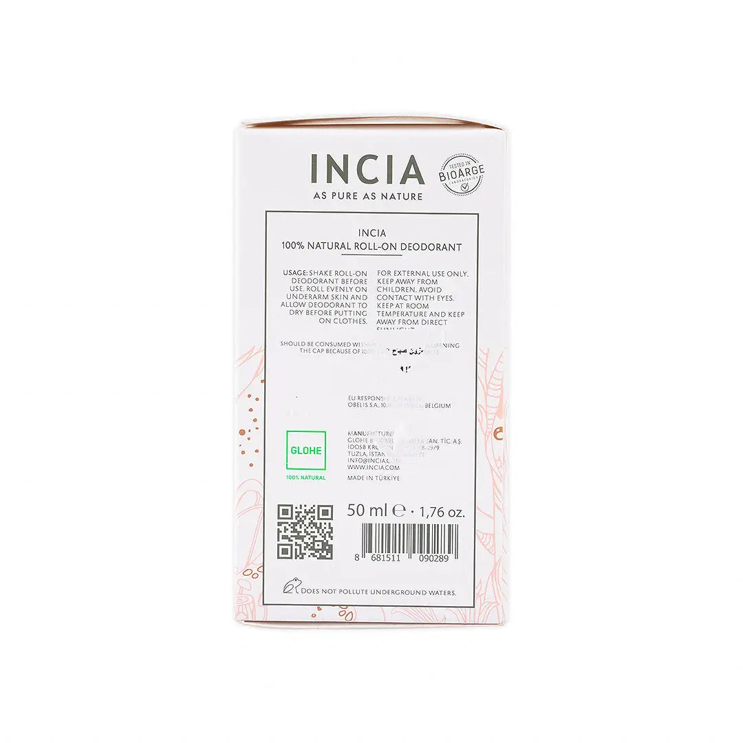 INCIA NATURAL ROLL-ON DEODORANT FOR WOMEN 50ML