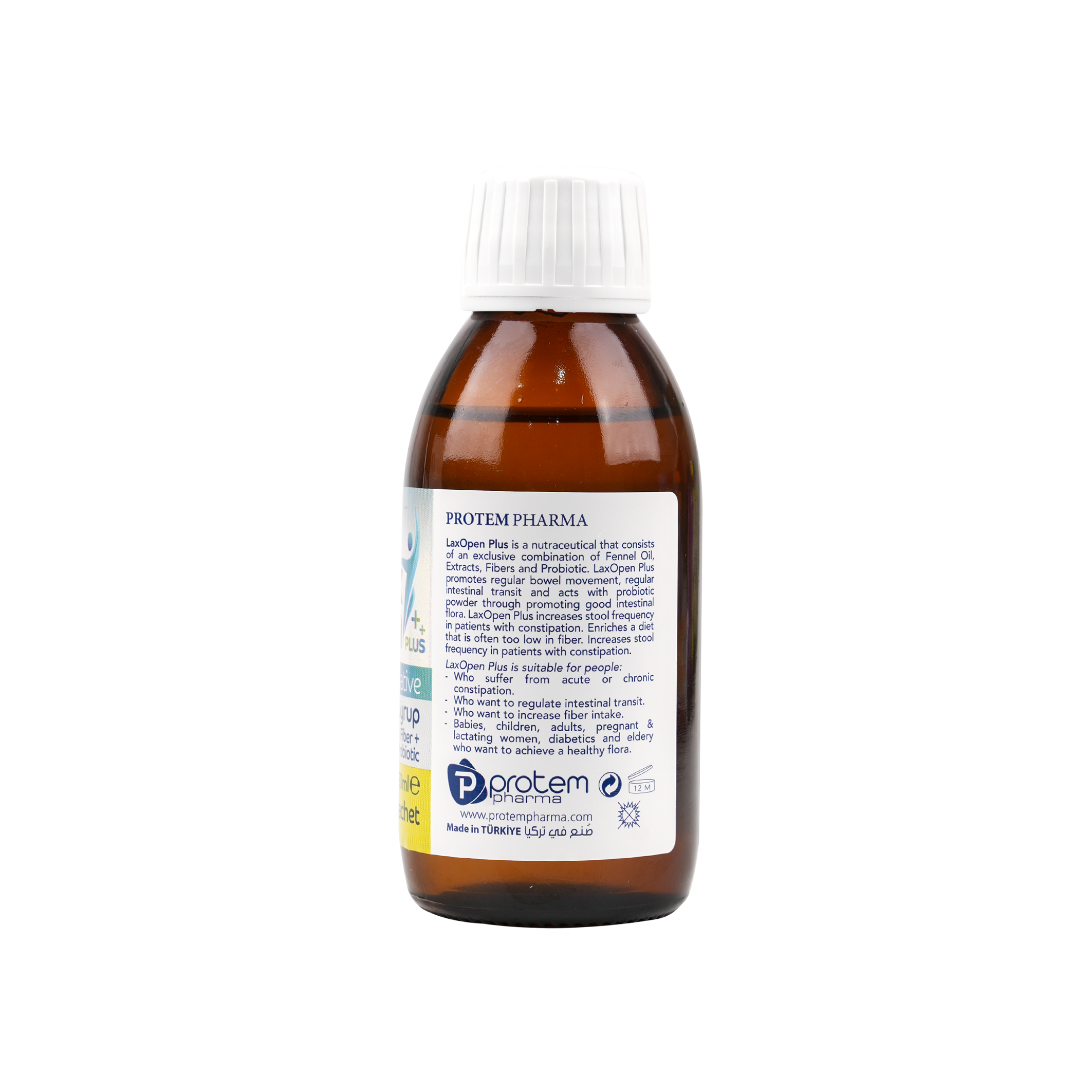 PROTEM PHARMA LAXOPEN PLUS LAXATIVE SYRUP 150ML