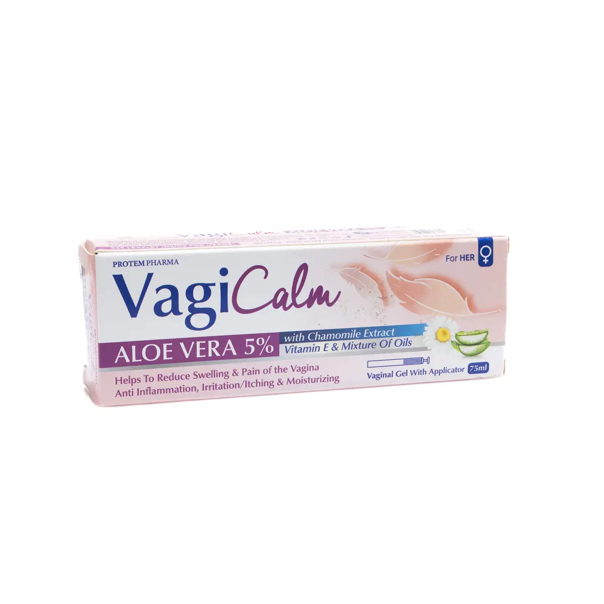 PROTEM PHARMA VAGICALM VAGINAL ALOE VERA 5% GEL 75ML