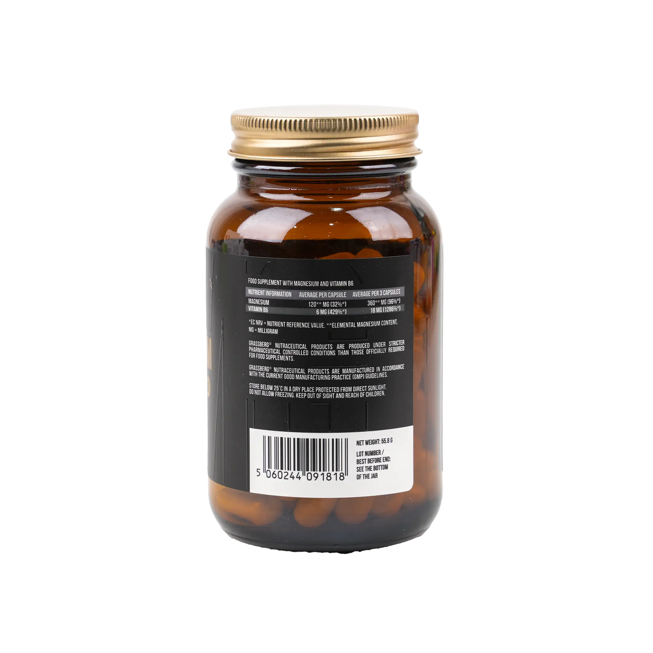 GRASSBERG MAGNESIUM PREMIUM B6 60 CAPSULES