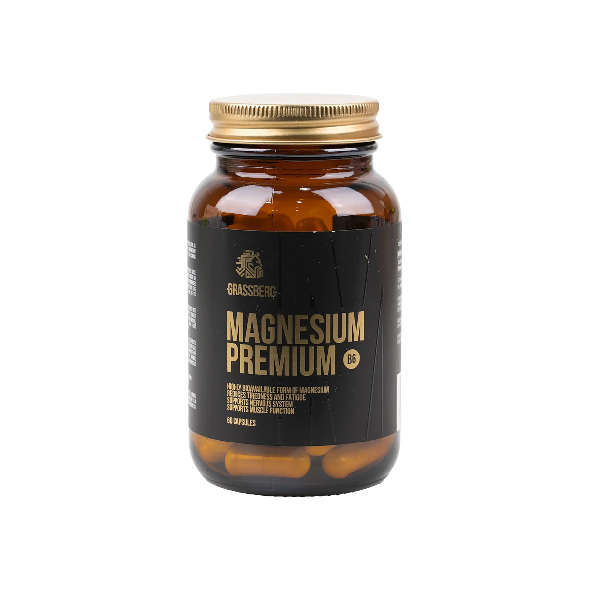 48346-Grassberg Magnesium Premium B6 60 Capsules