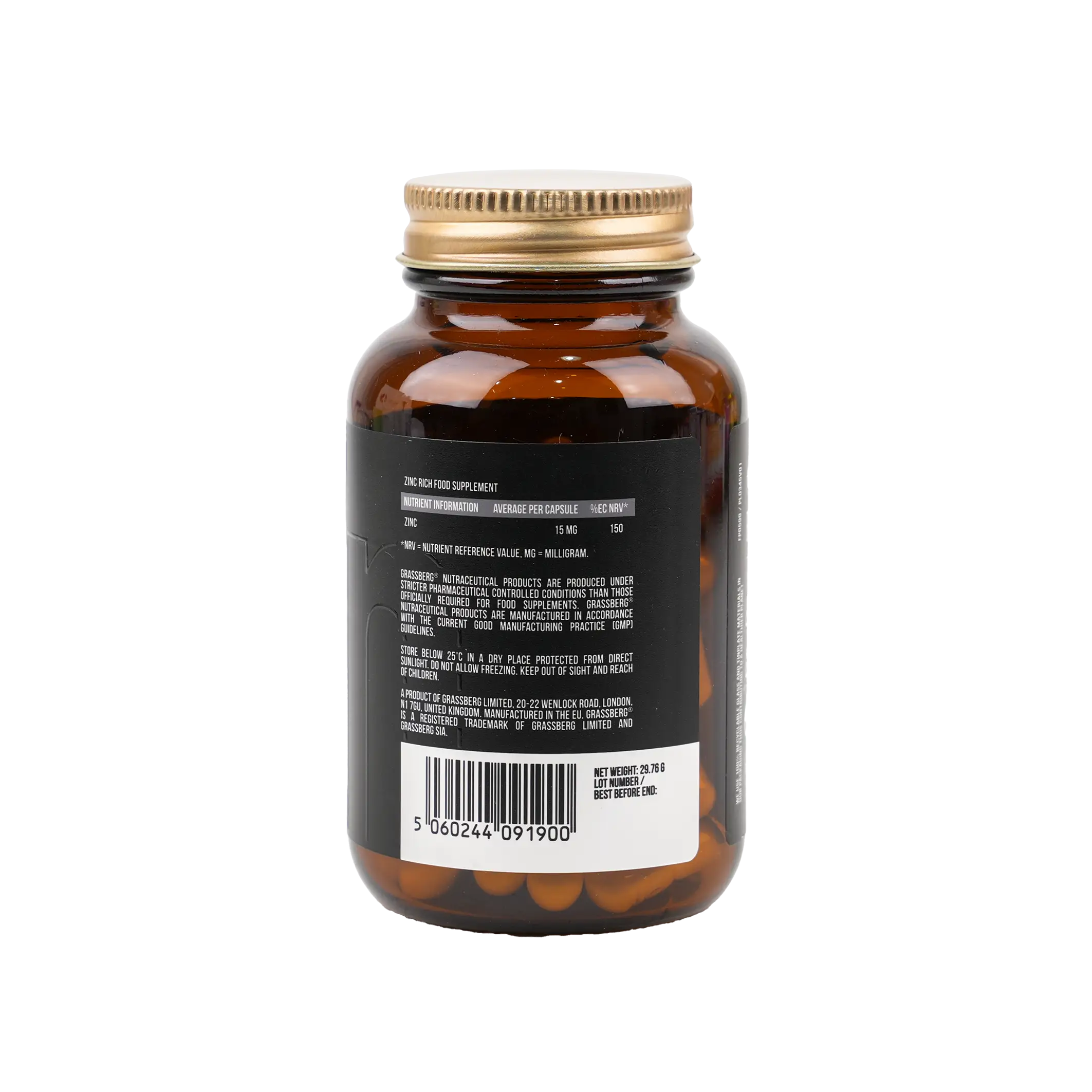 GRASSBERG ZINC PICOLINATE 15MG 60 CAPSUELS