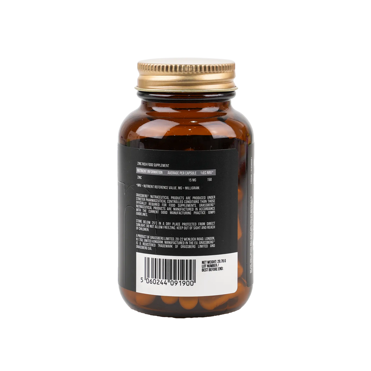 48348-Grassberg Zinc Picolinate 15Mg 60 Capsuels +1