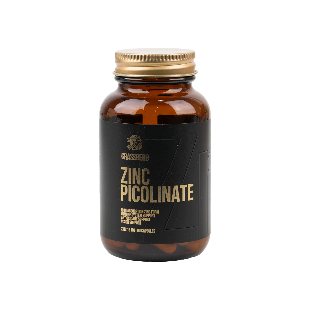 48348-Grassberg Zinc Picolinate 15Mg 60 Capsuels