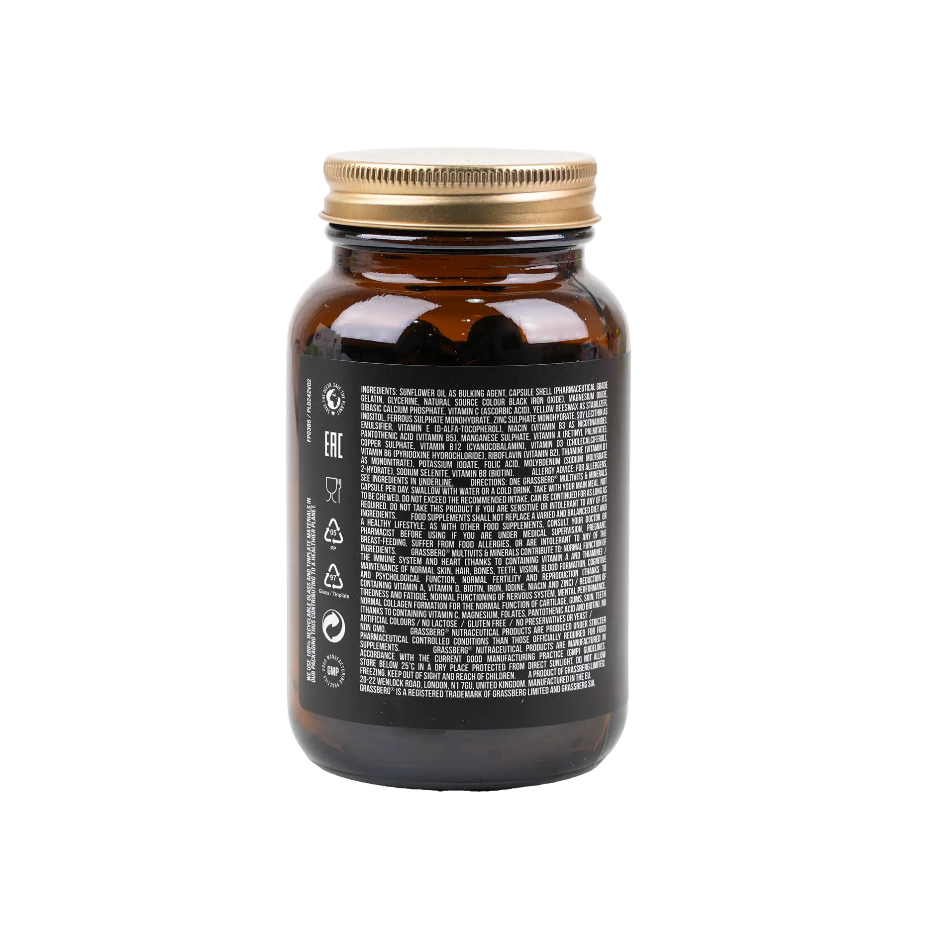 GRASSBERG MULTIVITS & MINERALS 60 CAPSULES