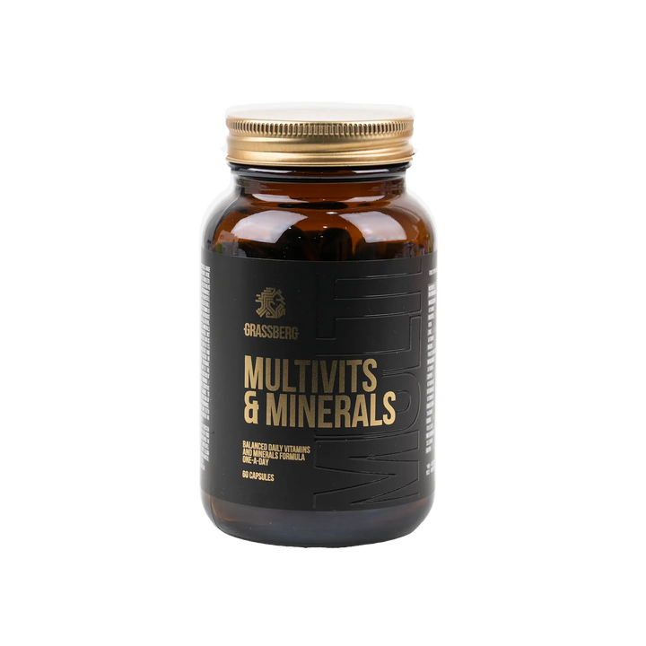 48351-Grassberg Multivits &amp; Minerals 60 Capsules