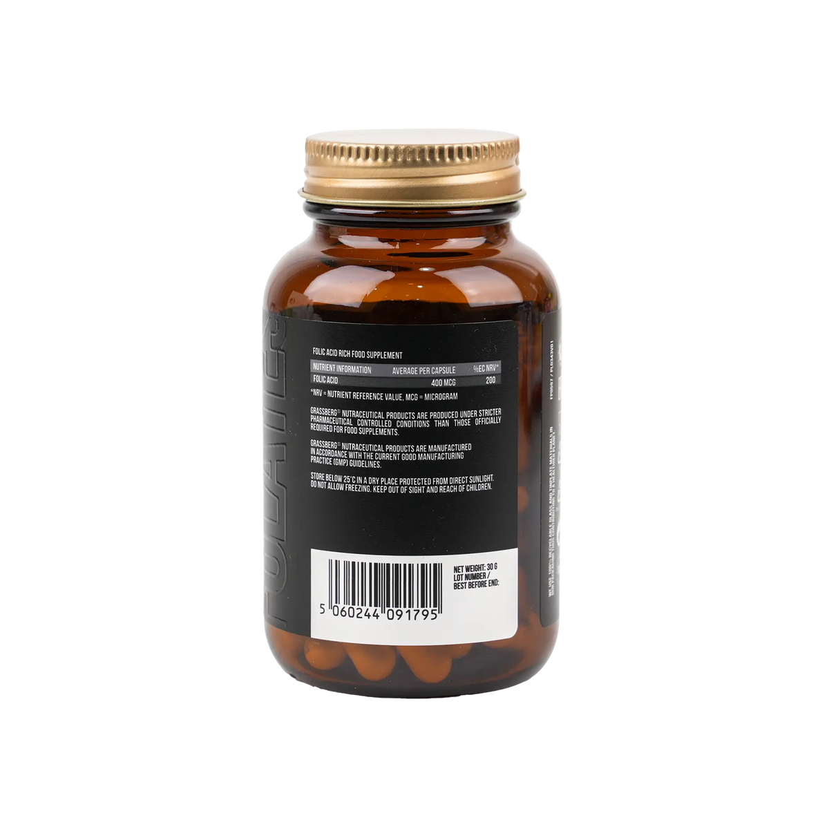 48353-Grassberg Folic Acid 400 Mcg 60 Capsules +1