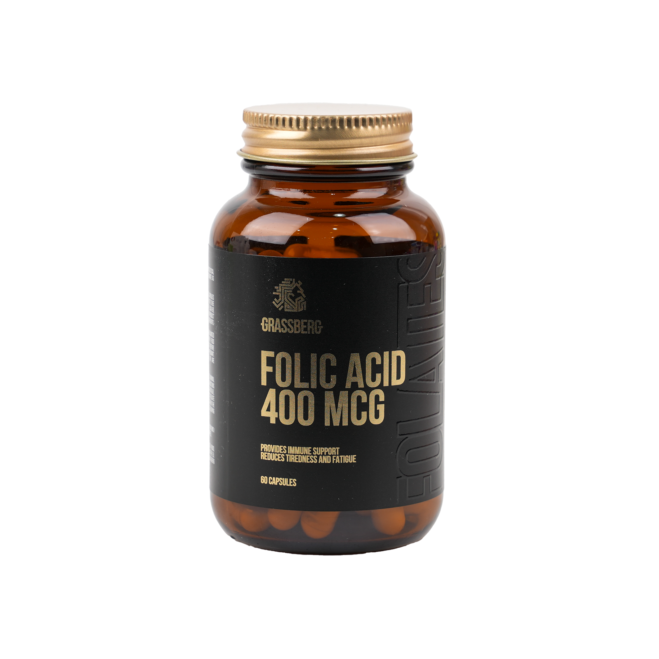 GRASSBERG FOLIC ACID 400 MCG 60 CAPSULES