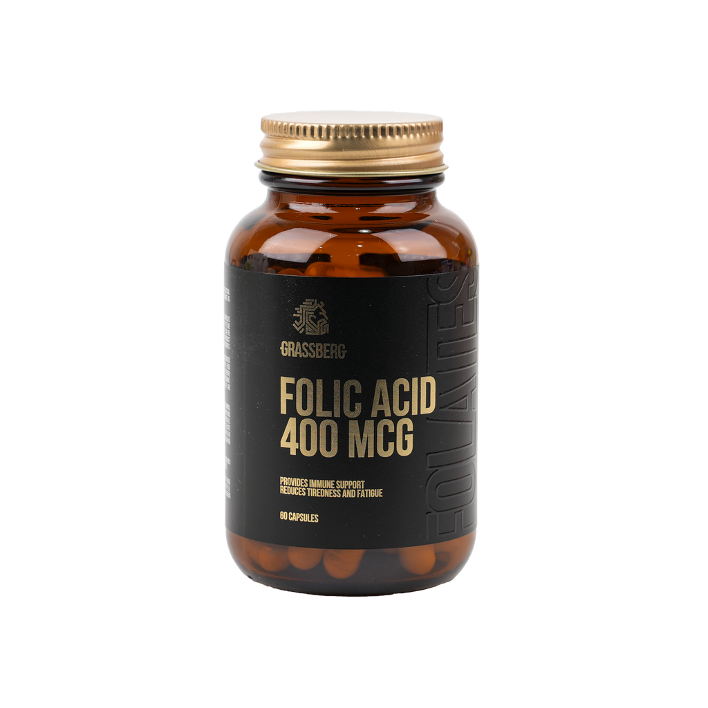 GRASSBERG FOLIC ACID 400 MCG 60 CAPSULES