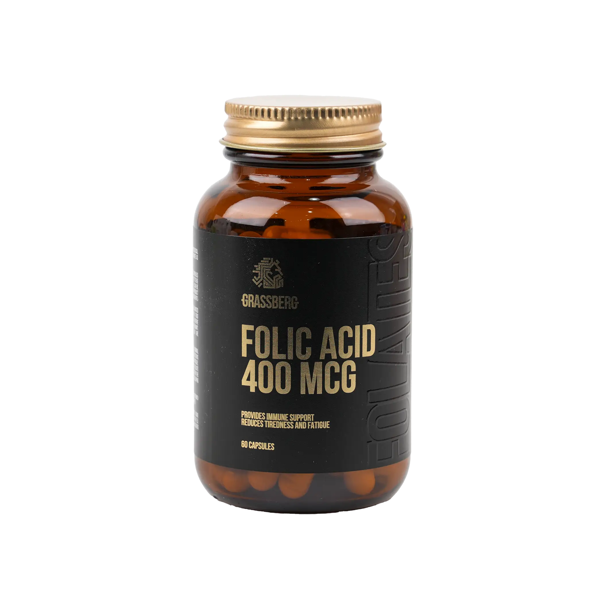 GRASSBERG FOLIC ACID 400 MCG 60 CAPSULES