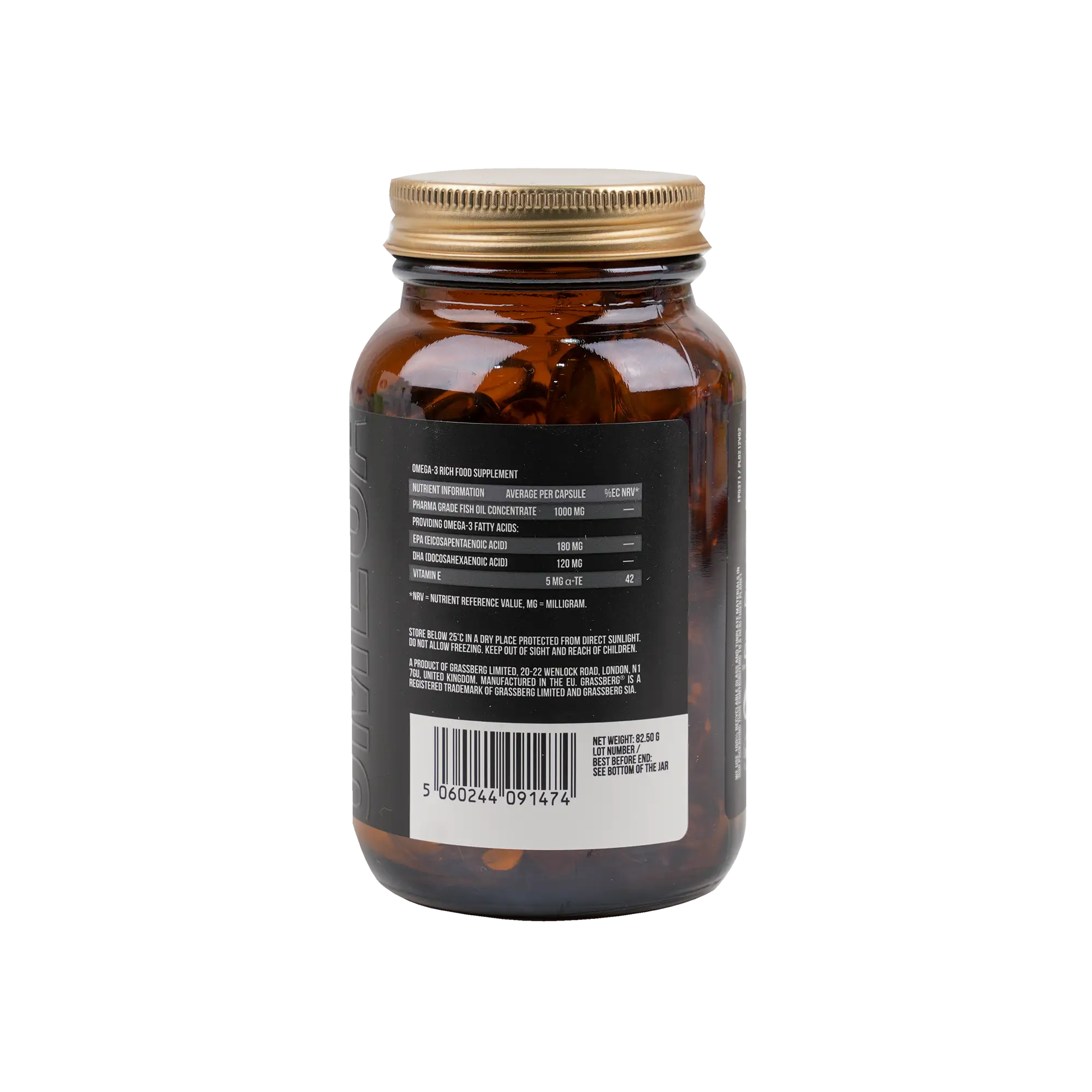 GRASSBERG OMEGA-3 VALUE 1000MG 60 CAPSULES