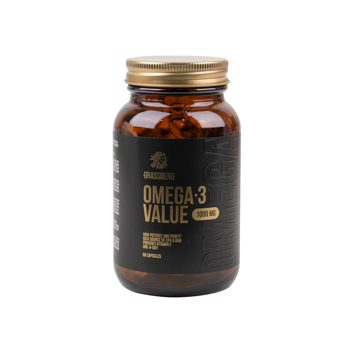 48355-Grassberg Omega-3 Value 1000Mg 60 Capsules