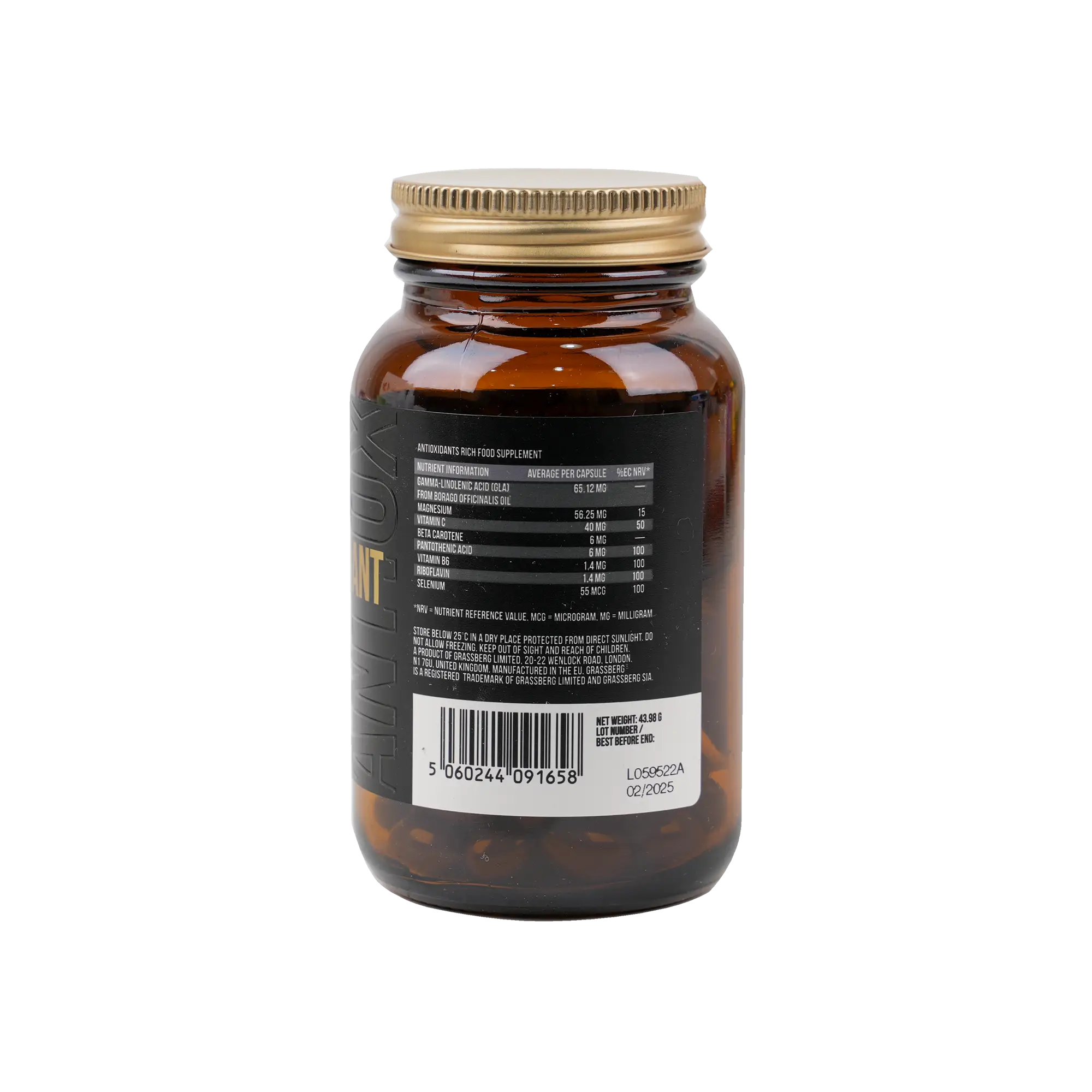 GRASSBERG ANTIOXIDANT DEFENCE 60 CAPSULES