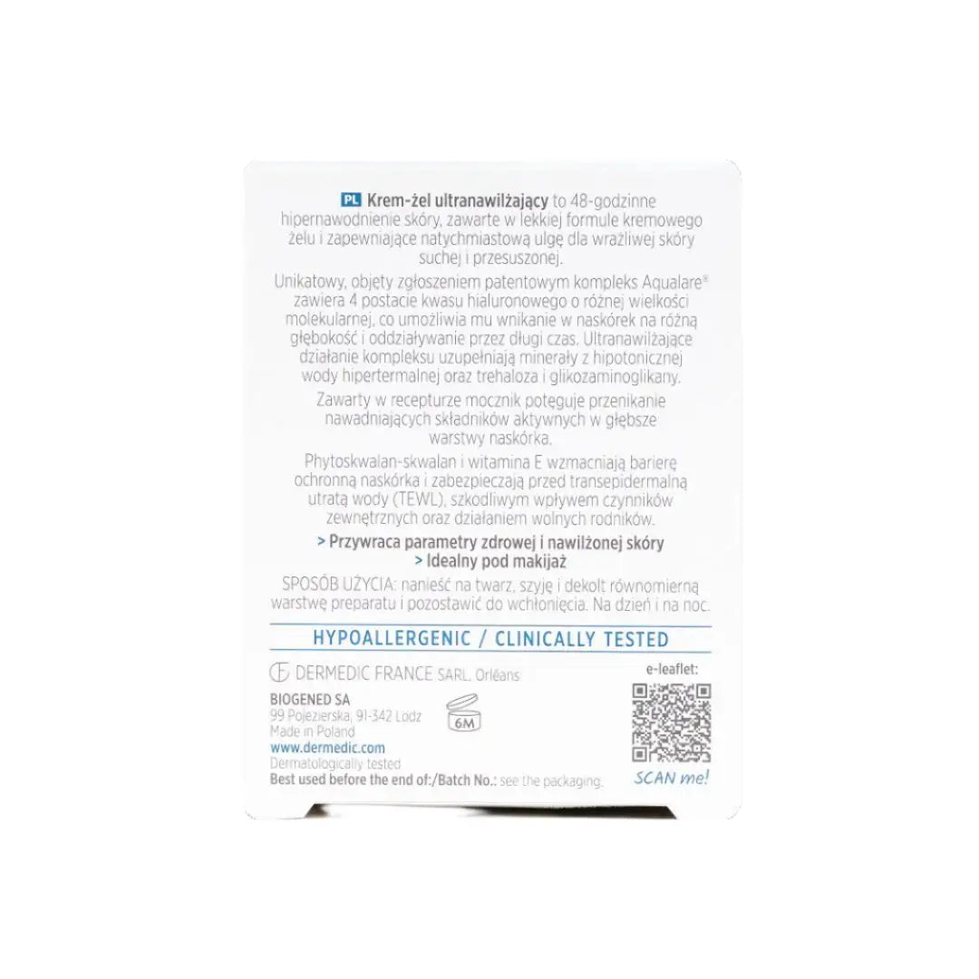 48364-Dermedic Hydrain3 Ultra Hydrating Cream Gel 50Ml +5