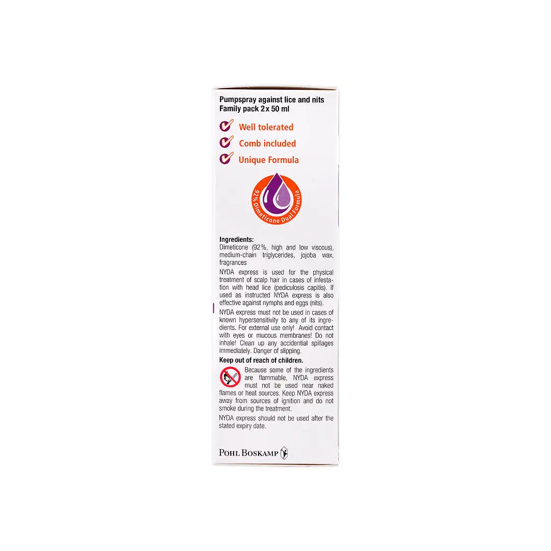 Nyda Express Lice Spray 2X50Ml ( Double Pack) +4