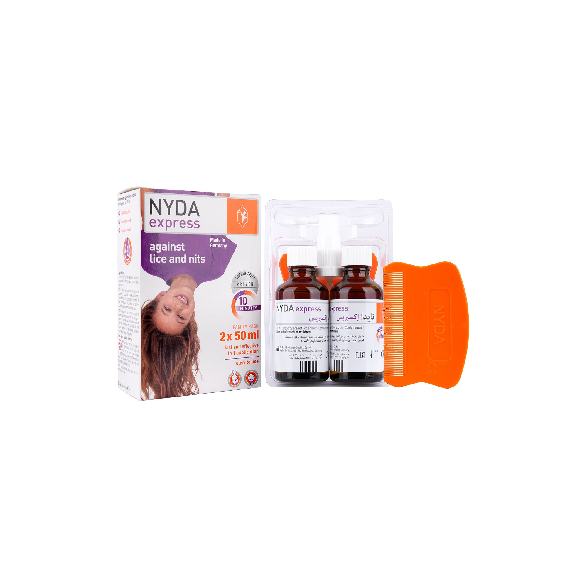 48376-Nyda Express Lice Spray 2X50Ml ( Double Pack) +1